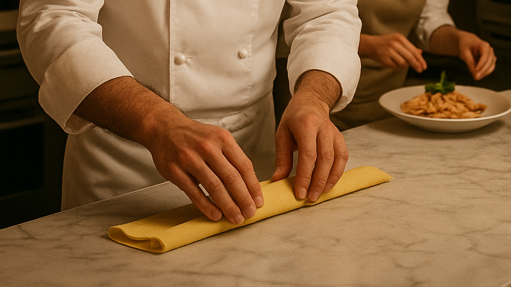 Chef GPT hand making pasta